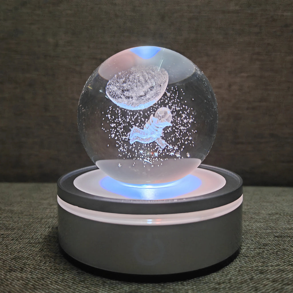 3D Crystal Ball Laser Engraved Planet Crystal Ball Solar System Globe Astronomy Gift  Birthday Gift Glass Sphere Home Decoration