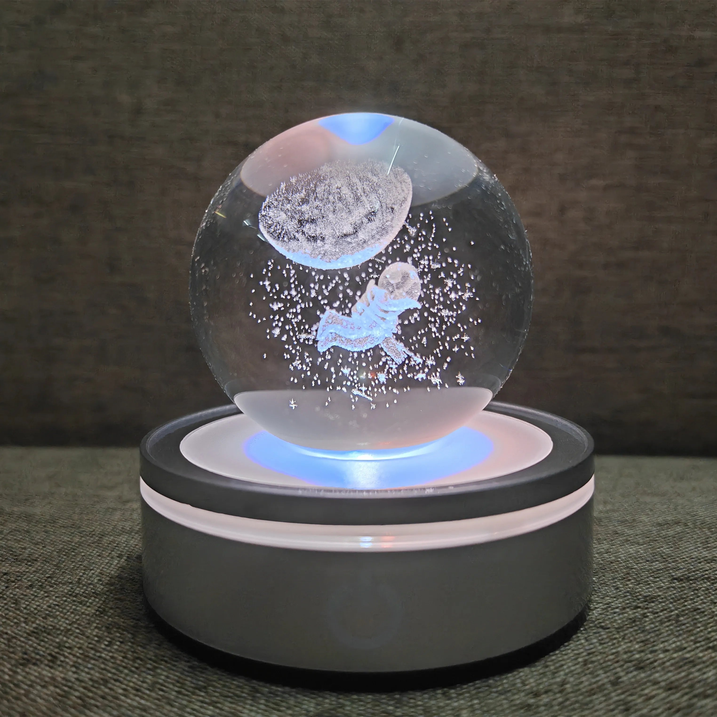 3D Crystal Ball Laser Engraved Planet Crystal Ball Solar System Globe Astronomy Gift  Birthday Gift Glass Sphere Home Decoration