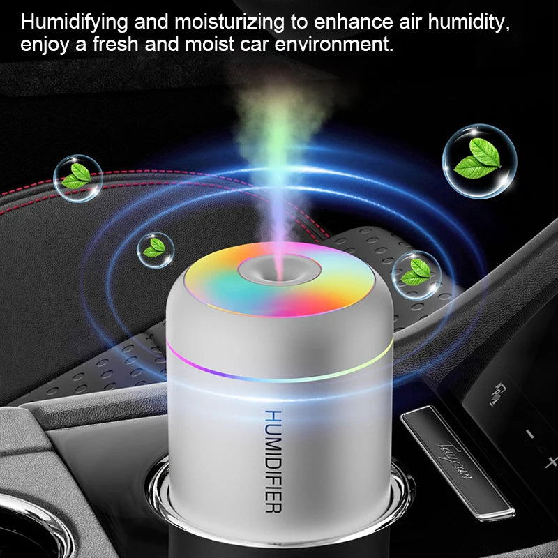180ML Mini Air Humidifier USB Electric Aroma Diffuser Essential Oil Purifier Aromatherapy Mist Maker Lights For Car Home Bedroom
